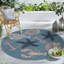 Tapis intérieur / extérieur bleu Hodgins-1674192850