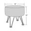 45.7cm Wide Rectangle Abstract Footstool Ottoman-1376673590