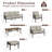 Dorisann 7 - Person Patio Conversation Set with Cushions-97969497