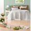 Premium Certified Linen Bedding Sets, White Quilt For All Seasons