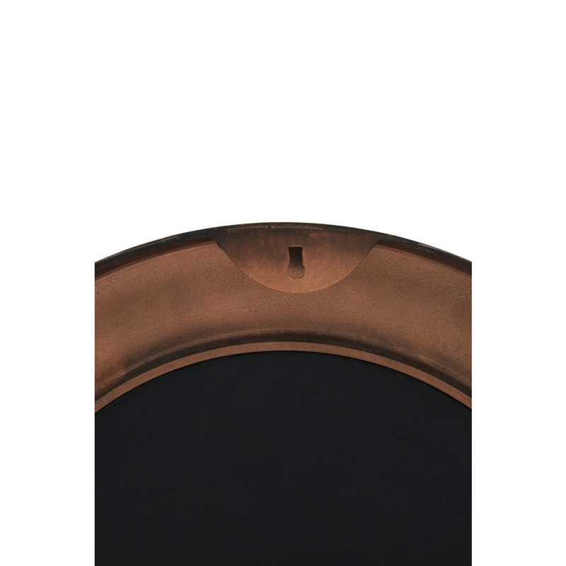 Corinne Metal Flat Wall Mirror, Copper/Black