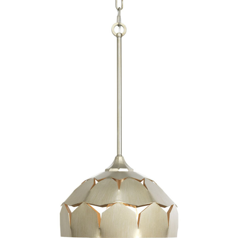Luminaire suspendu en forme de dôme à 1 lumière Yerba