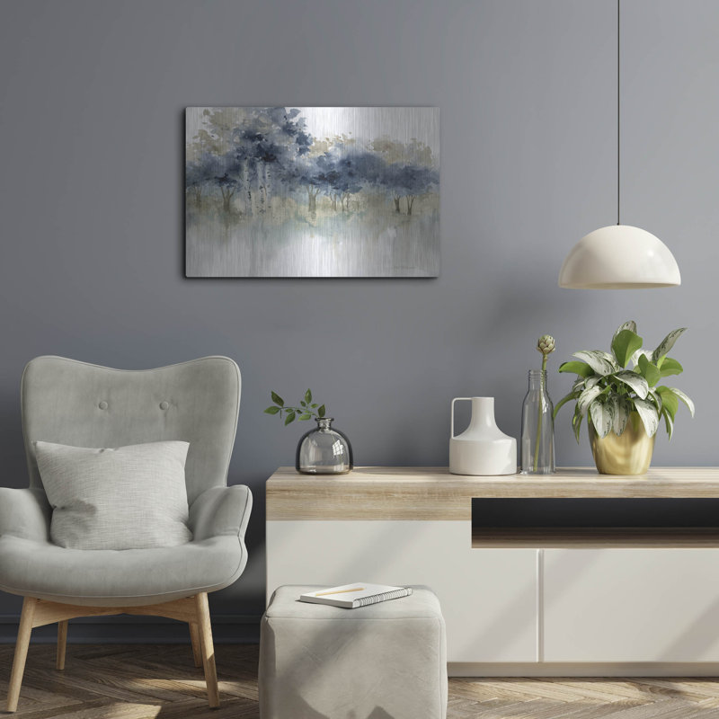 «Waters Edge I» par Carol Robinson Latitude Run®, art mural en métal, 24 po x 16 po, H 16 po x l 24 po