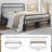 Metal Platform Bed Frame with Ample Under-Bed Storage-790985214-779075232