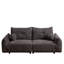 Laine d'agneau de style Mid-Century moderne pour les espaces décontractés - construction gris