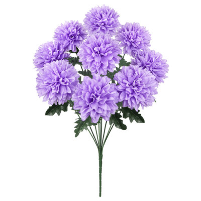Artificial Ball Mum Pom Pom Flower Bush