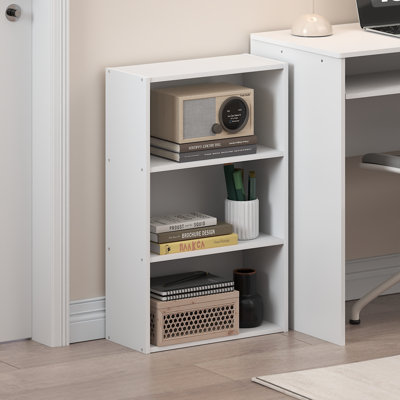 Furinno Basic Open Shelf Bookcase, Bookshelf, Storage Organizer, White