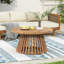 Table basse de patio en bois d'acacia