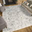 Tapis oriental gris en coton Peton-1299000677