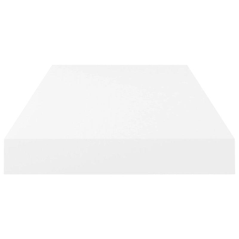 Artamas Floating Shelf, 3.8cm H x 23.5cm W x 80cm D, High Gloss White