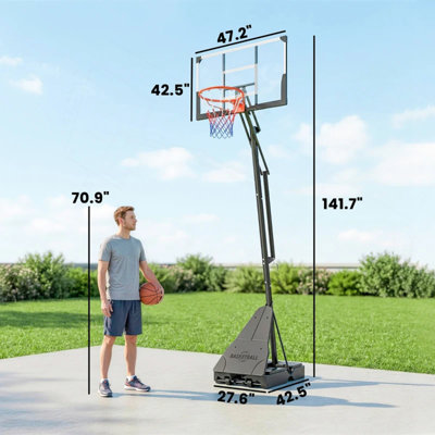 Adjustable Basketball Goal,Portable Basketball Hoop