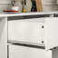 Buffet avec rangement, grande armoire de rangement pour la cuisine avec 1 tiroir et 4 portes, café moderne pour la salle à manger, blanc