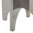 Gunthrop Glass Geometric Decorative Silver Sculpture with Clear Orb and X-Shaped Holder