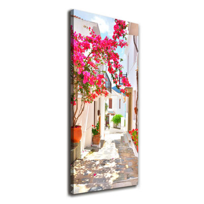 Greek Streets - Wrapped Canvas Print