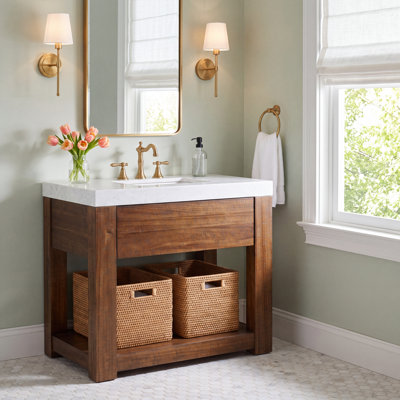 Console en bois massif Grayab Annabella