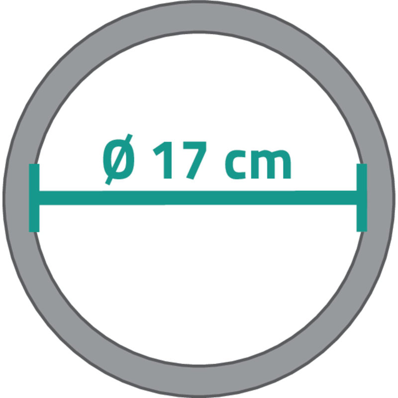 Round Magnifying Lighted Plastic Framed Freestanding, 5x