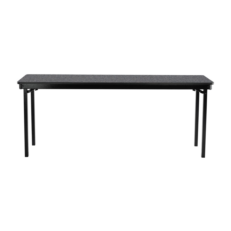 Table pliante Max Seating, L 72 po, Gris anthracite