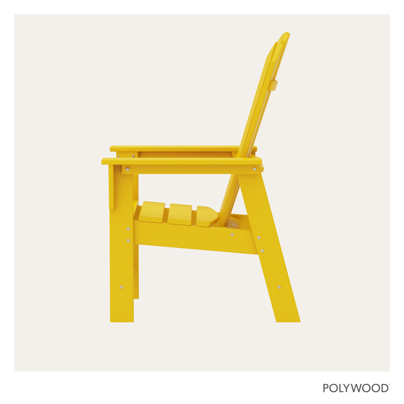 POLYWOOD® South Beach Adirondack Chair, Lemon