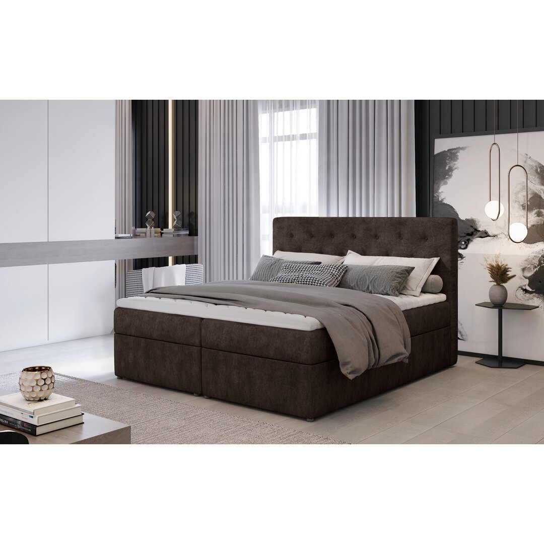 Boxspringbett Glennis mit Topper