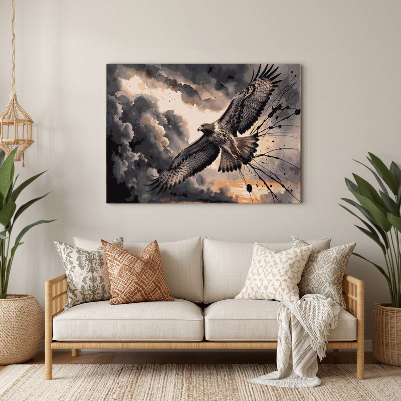 Art mural en métal Birds Zone, H 240 po x l 240 po x P 0,05 po