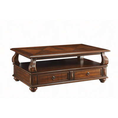 4-Drawer Coffee Table With 1 Shelf