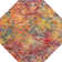 Washable Abstract Indoor Rug