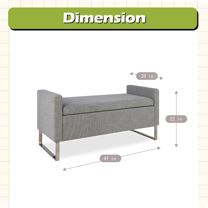 47" Ottoman with Storage