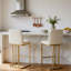 Tabouret de bar moderne de 24 po de hauteur avec structure en métal (ensemble de 2)-109379951-124553377