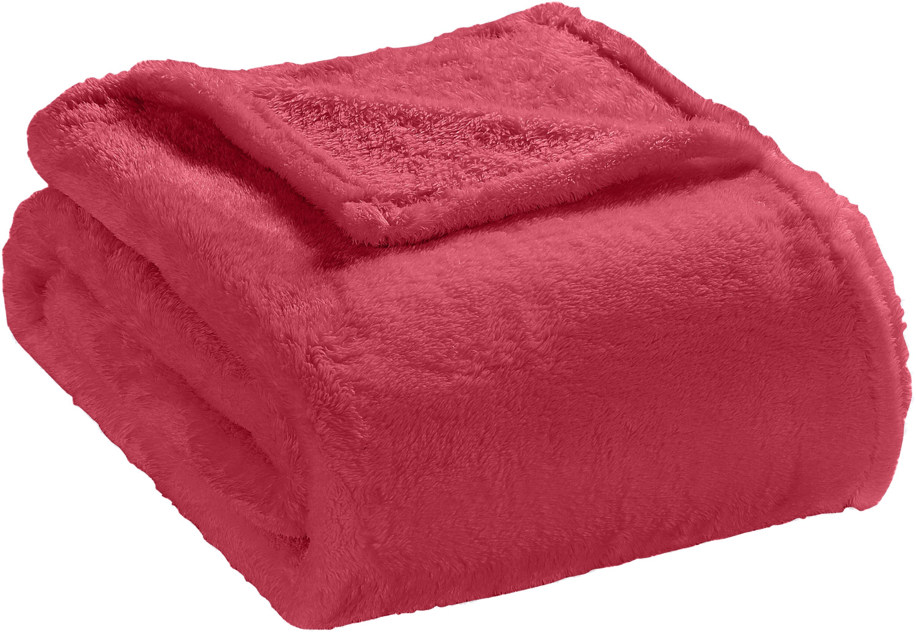 Red quilted online throw