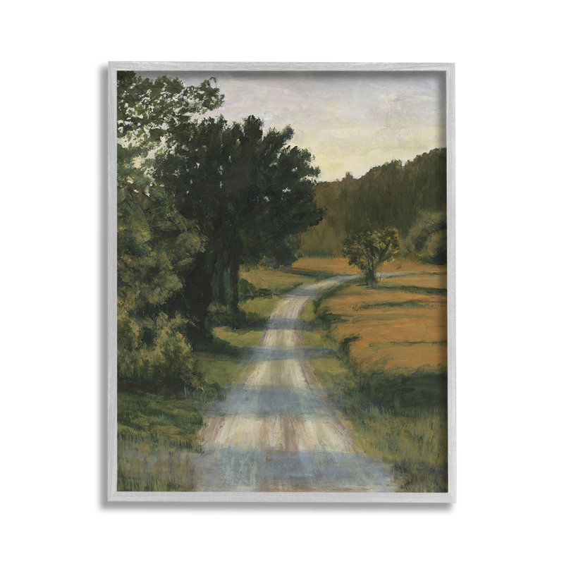 ShadowedRuralPathGicleeArtbyMichaelWillett, Estampe numérique Farmhouse, H 14 po x l 11 po