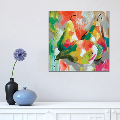 Sunlit Pears 1 Piece Wrapped Canvas Painting