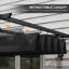 Pergola en métal 10 pi avec toile, bois-94286578-94286577