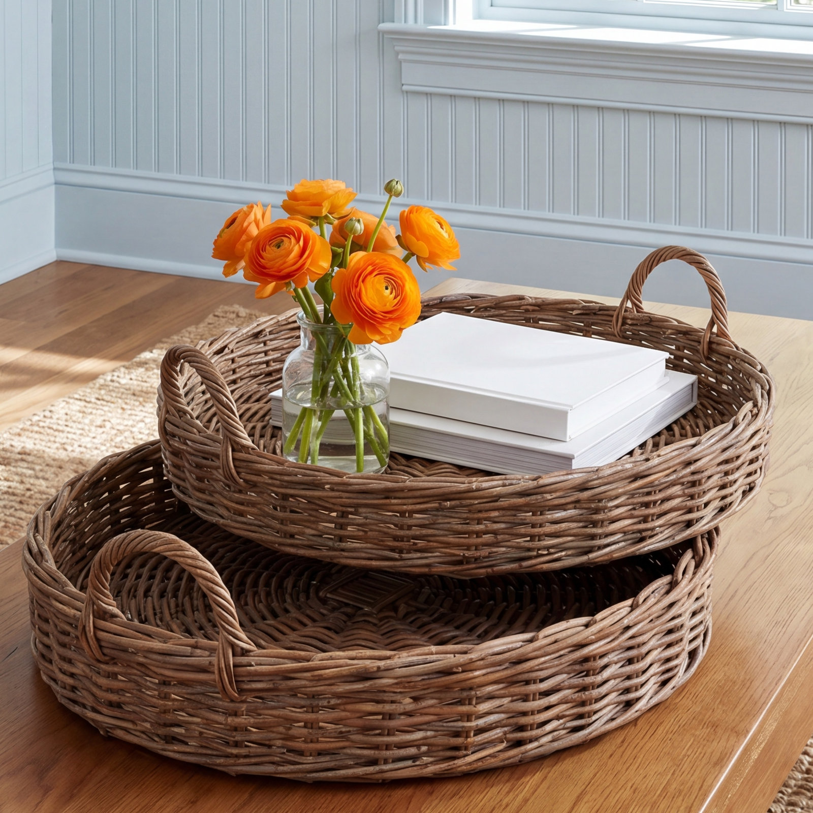 Irving Handmade Seagrass Storage Bin Set