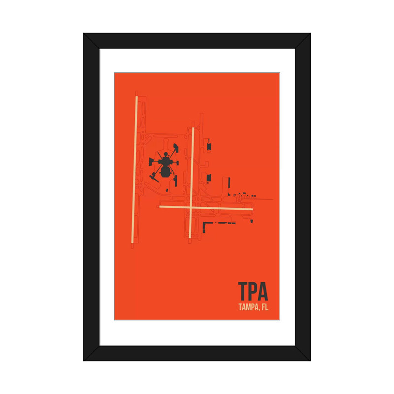 «Tampa Bay», impression sur toile, Papier d'art encadré noir, Blanc, H 32 po x l 24 po x P 1 po