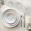 KOPPEL Dinner Plate Set, 4pcs, in white porcelain