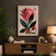 Geometric Botanical Study Mid-Century - Wrapped Canvas-1093758496-1093758497