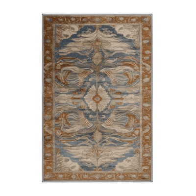 Machine Washable Persian Gray Area Rug
