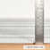 Gradation Ticking Gray Machine Washable Rug