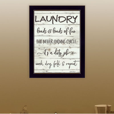 "Laundry", art mural encadré pour le salon, décoration murale par Susie Boyer
