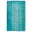 Tapis unique en laine bleu 5 pi 11 po x 9 pi 8 po One Age of a Kind Hookton