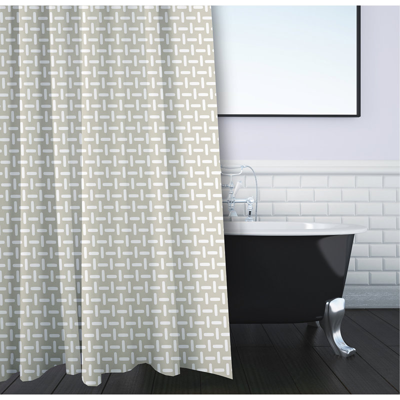 Floral Shower Curtain, Flax