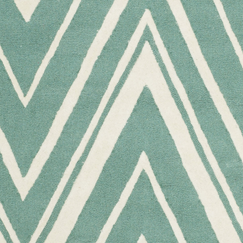 Stephen Chevron Wool Hand Woven Area Rug, Rectangle 183 x 274 cm