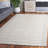 Liset Ebony Hand Tufted Wool & Cotton Striped Rug-1971555371