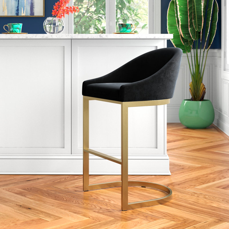 Tabouret de bar 26 po Berlin, Noir