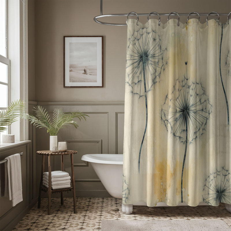 Rideau de douche Dandelion Glow - Premium, H 74 po x l 71 po