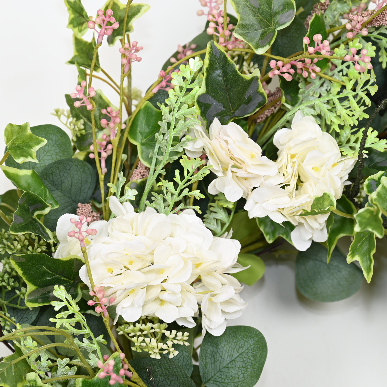 26" Handcrafted Eucalyptus Hydrangea Wreath
