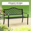 Banc d'extérieur en métal 50 po
