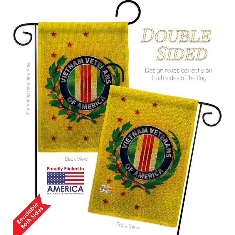Mélange de polyesters à 2 côtés 19 x 13 po american ensemble de drapeau