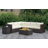Morrell 27.5'' Wide Rectangle Wicker Patio Sectional with Cushions