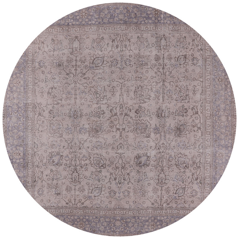 Tapis oriental gris Elyria, Round 8'